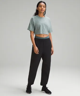 lululemon lab Cotton-Blend Cropped T-Shirt *Graphic | Women's Short Sleeve Shirts & Tee's