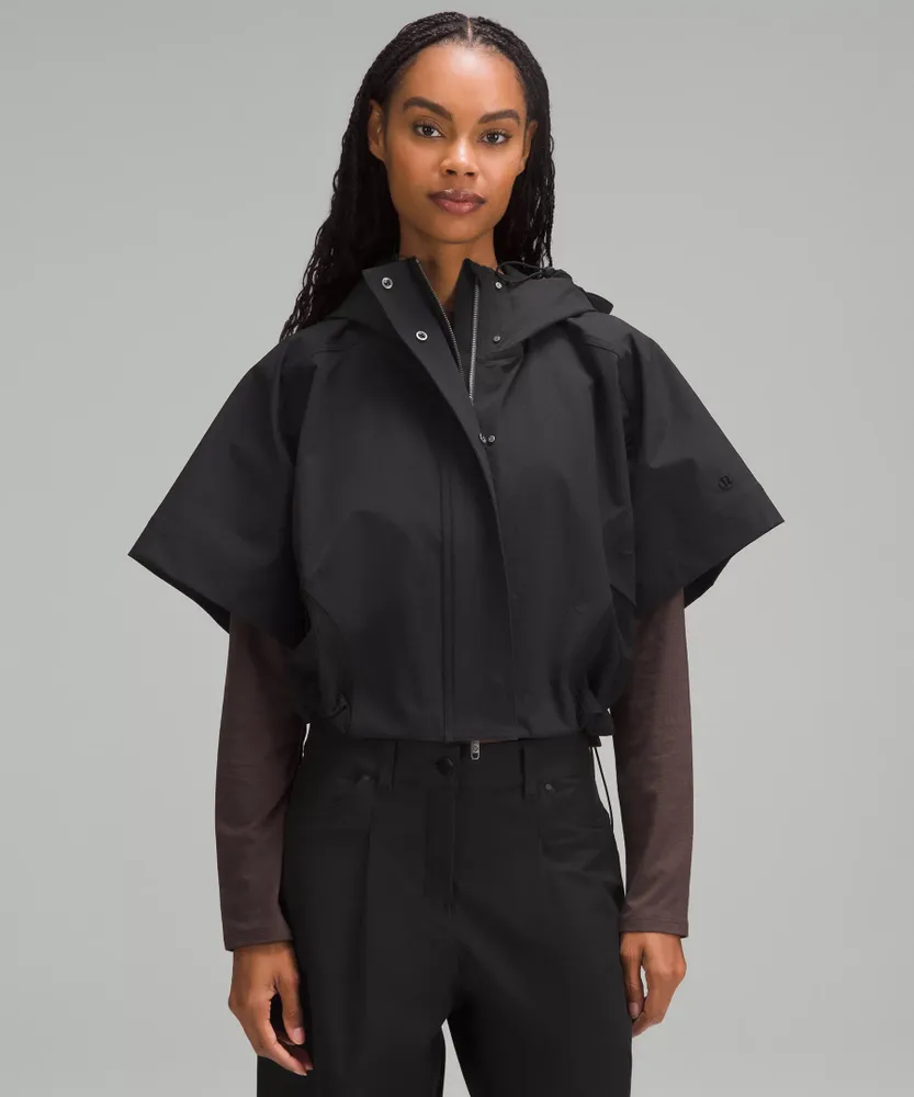 Mixed Woven Short-Sleeve Jacket | Women's Hoodies & Sweatshirts