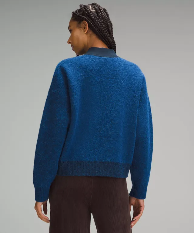 lululemon athletica Alpaca Wool-blend Crewneck Sweater in Blue