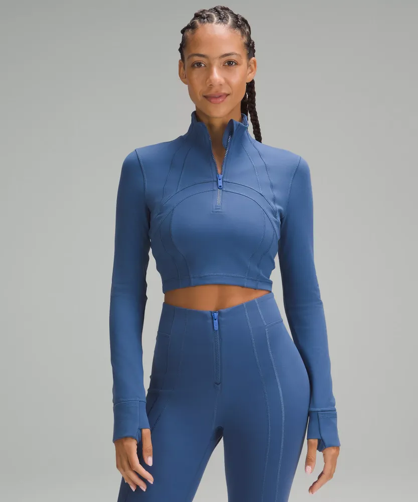 lululemon athletica Define Zip-front High-rise Flared Pants in Blue