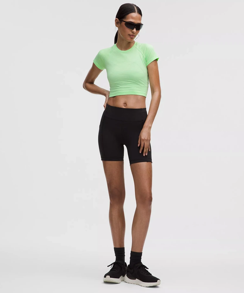 Swiftly Tech Cropped Short-Sleeve Shirt 2.0 | Women's Short Sleeve Shirts & Tee's
