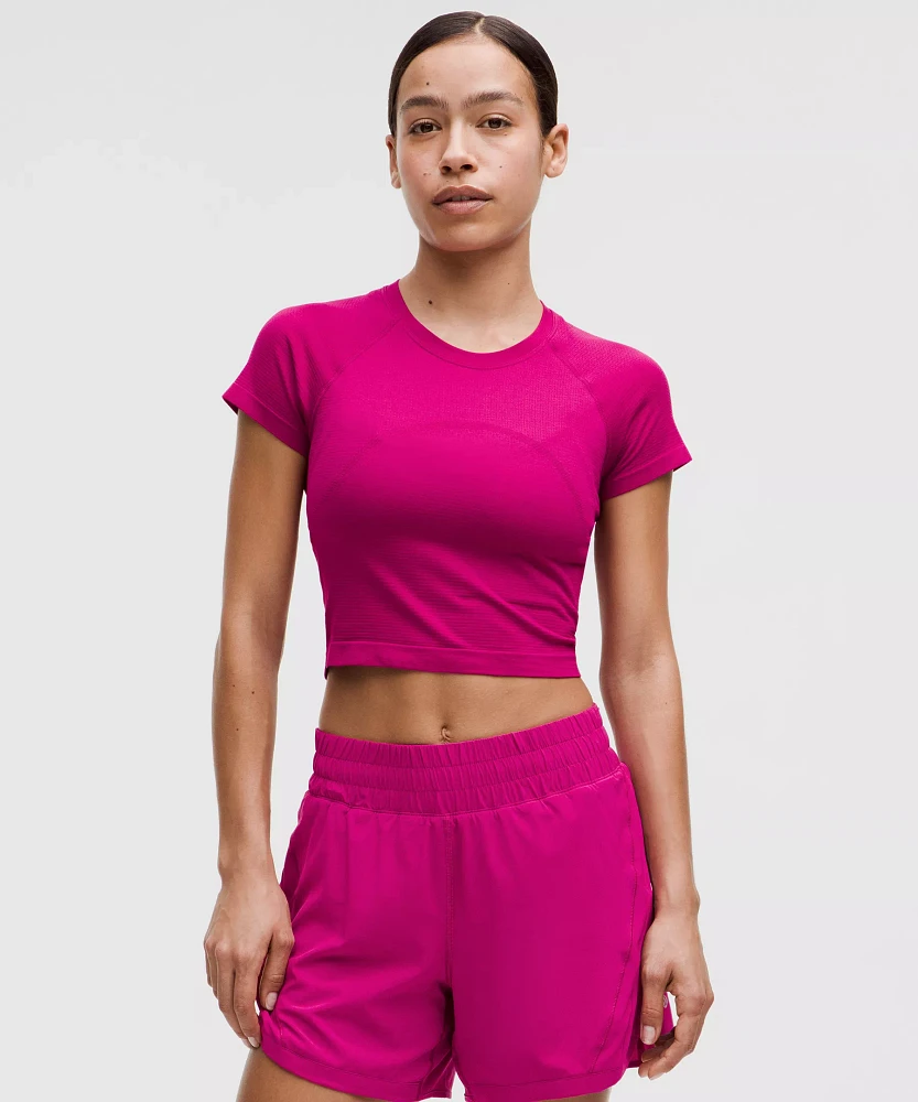 Swiftly Tech Cropped Short-Sleeve Shirt 2.0 | Women's Short Sleeve Shirts & Tee's