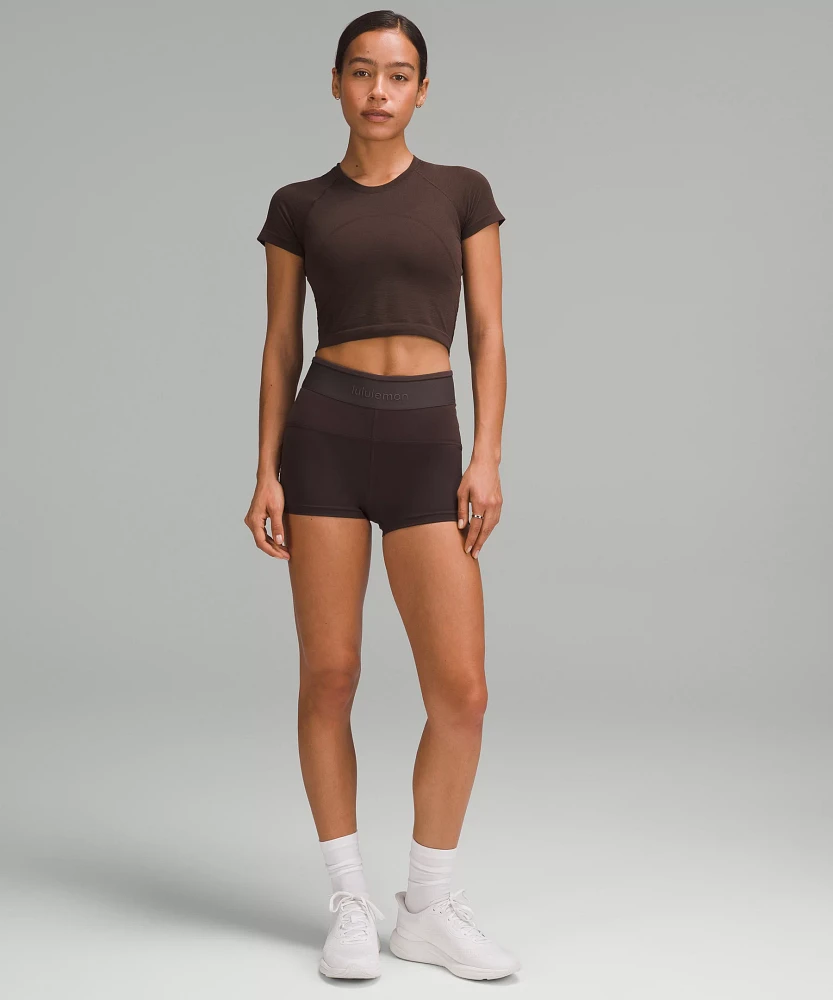 Swiftly Tech Cropped Short-Sleeve Shirt 2.0 | Women's Short Sleeve Shirts & Tee's