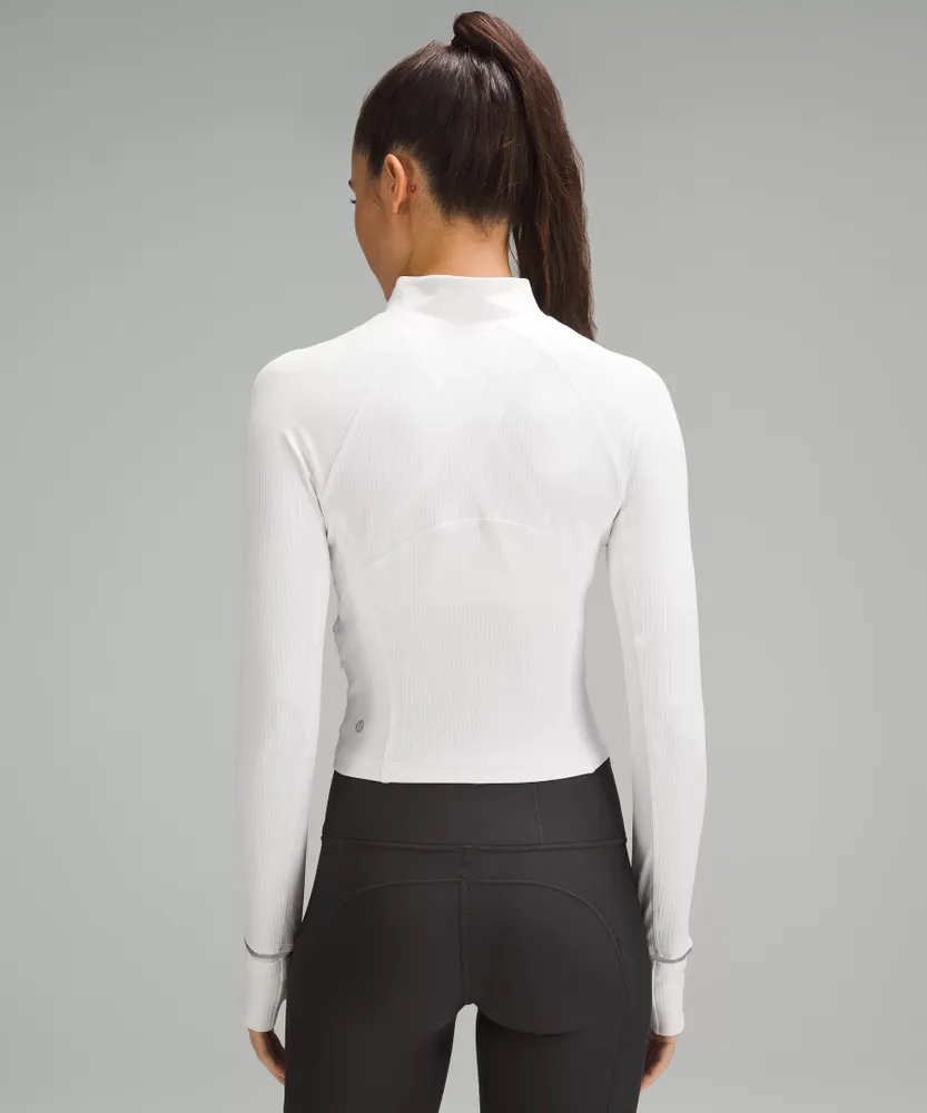 It's Rulu Ribbed Cropped Half Zip | Women's Long Sleeve Shirts