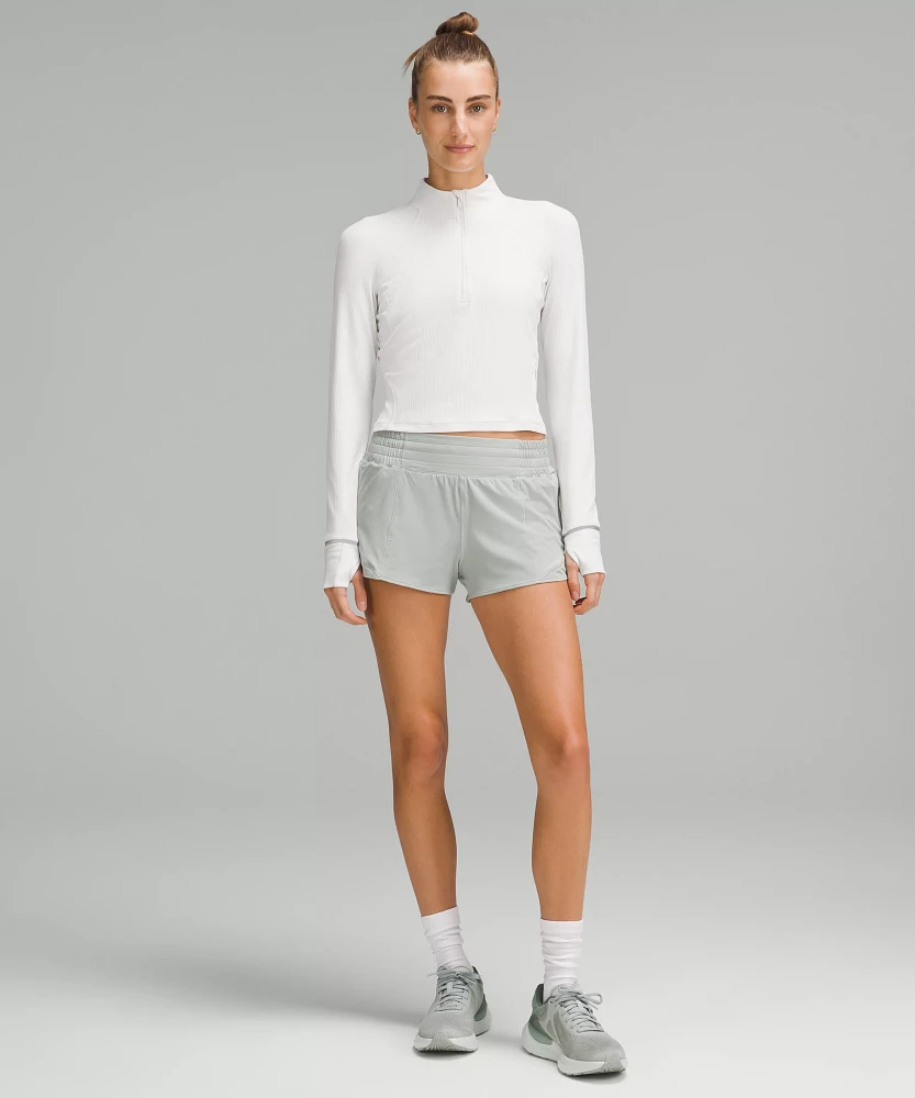 It's Rulu Ribbed Cropped Half Zip | Women's Long Sleeve Shirts