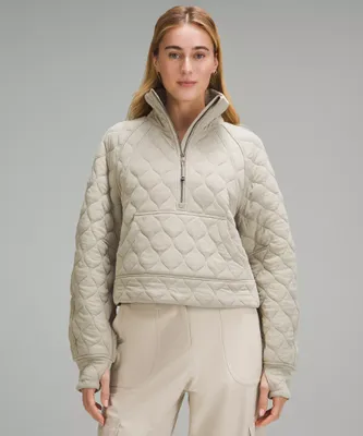 Scuba Oversized Quilted Half Zip | Women's Hoodies & Sweatshirts