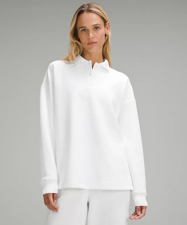 Lululemon athletica Waffle-Knit Funnel-Neck Long-Sleeve Shirt, Women's  Hoodies & Sweatshirts