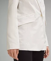 Relaxed-Fit Twill Blazer | Women's Coats & Jackets