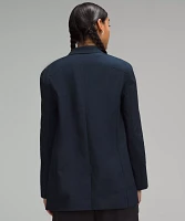 Relaxed-Fit Twill Blazer | Women's Coats & Jackets