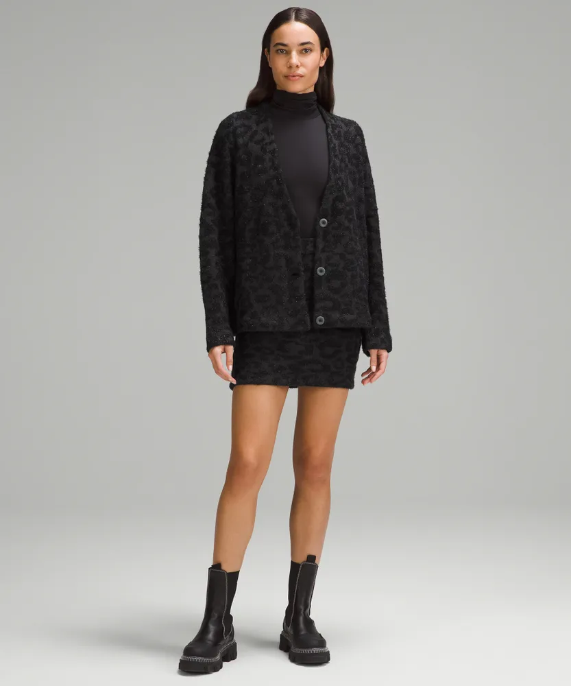 Wool-Blend Jacquard Cardigan | Women's Hoodies & Sweatshirts