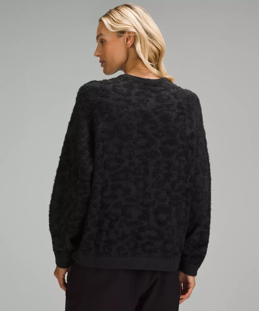 Wool-Blend Jacquard Sweater | Women's Hoodies & Sweatshirts
