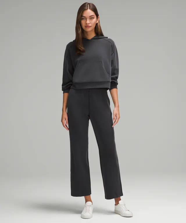 Lululemon Perfectly Oversized Cropped Stretch Recycled-softstreme  Sweatshirt - Black - ShopStyle