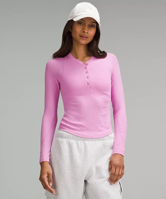 Hold Tight Long-Sleeve Henley | Women's Long Sleeve Shirts