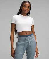 Wundermost Ultra-Soft Nulu Crewneck Cropped T-Shirt | Women's Short Sleeve Shirts & Tee's