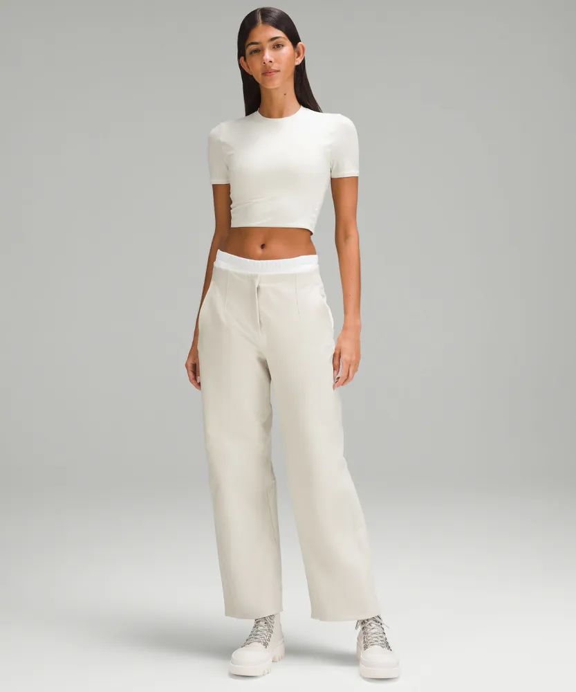 Wundermost Ultra-Soft Nulu Crewneck Cropped T-Shirt | Women's Short Sleeve Shirts & Tee's