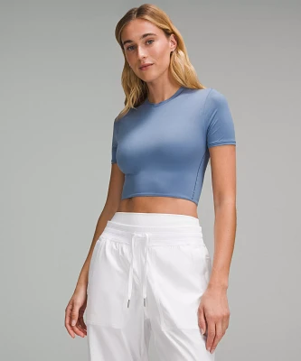 Wundermost Ultra-Soft Nulu Crewneck Cropped T-Shirt | Women's Short Sleeve Shirts & Tee's
