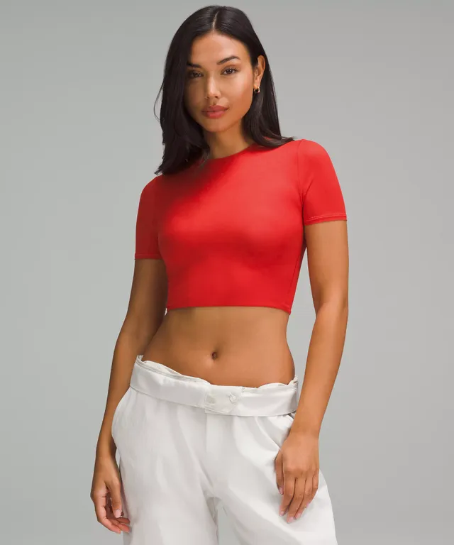 Lululemon athletica Wundermost Ultra-Soft Nulu Scoop-Neck Cropped