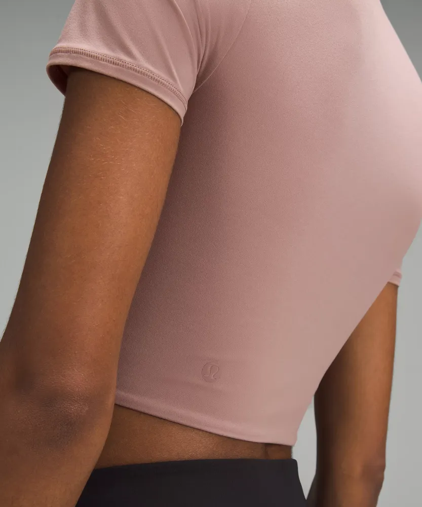 Wundermost Ultra-Soft Nulu Crewneck Cropped T-Shirt | Women's Short Sleeve Shirts & Tee's