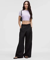 Wundermost Ultra-Soft Nulu Crewneck Cropped T-Shirt | Women's Short Sleeve Shirts & Tee's