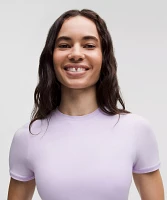 Wundermost Ultra-Soft Nulu Crewneck Cropped T-Shirt | Women's Short Sleeve Shirts & Tee's