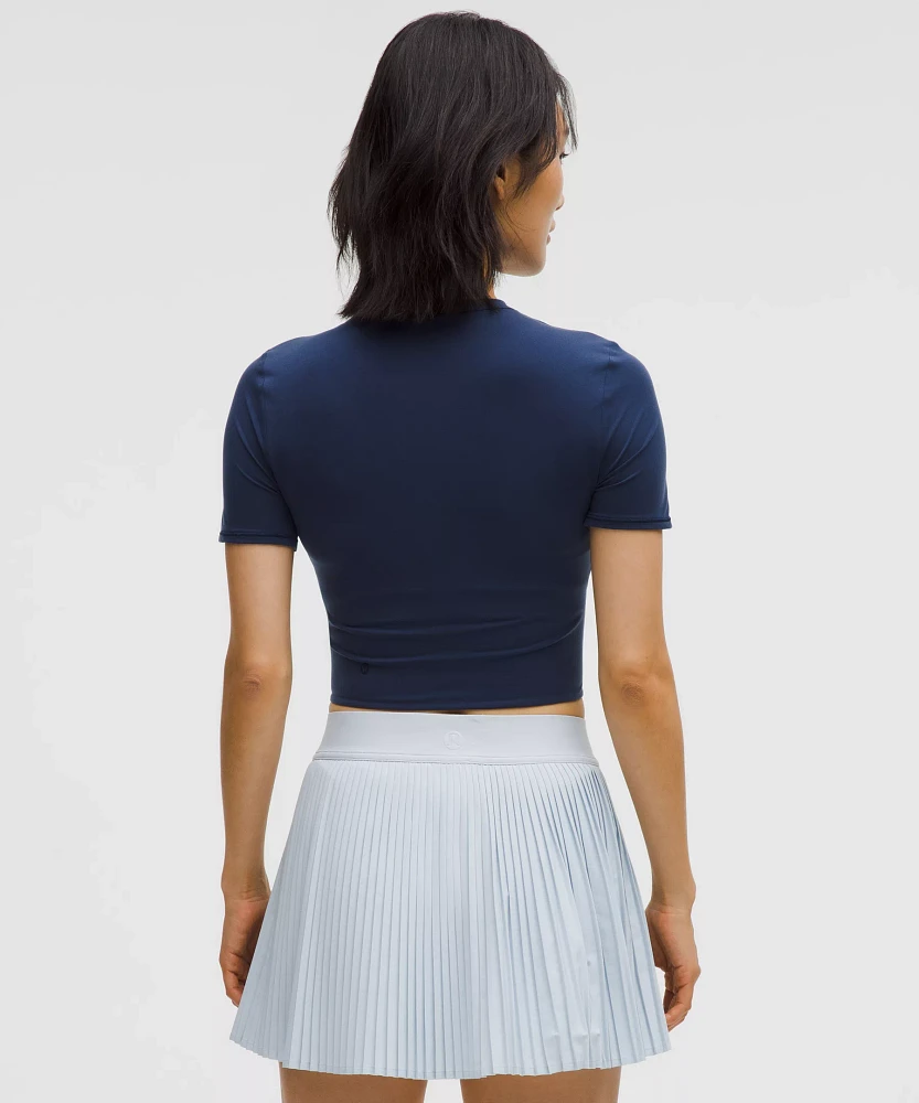 Wundermost Ultra-Soft Nulu Crewneck Cropped T-Shirt | Women's Short Sleeve Shirts & Tee's