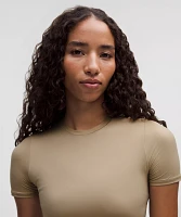 Wundermost Ultra-Soft Nulu Crewneck Cropped T-Shirt | Women's Short Sleeve Shirts & Tee's
