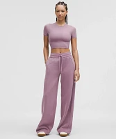 Wundermost Ultra-Soft Nulu Crewneck Cropped T-Shirt | Women's Short Sleeve Shirts & Tee's