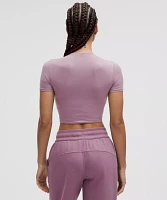Wundermost Ultra-Soft Nulu Crewneck Cropped T-Shirt | Women's Short Sleeve Shirts & Tee's