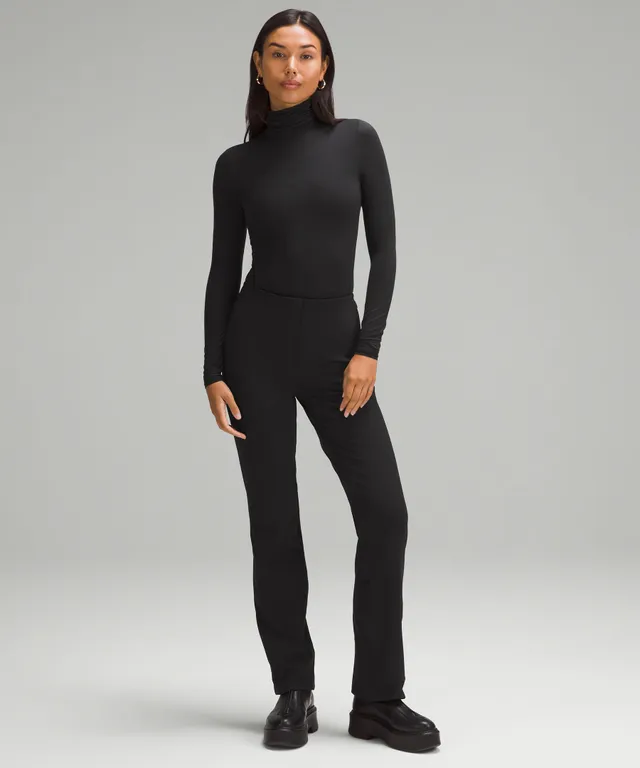 lululemon athletica Wundermost Ultra-soft Nulu Mockneck Sleeveless Bodysuit  in Black