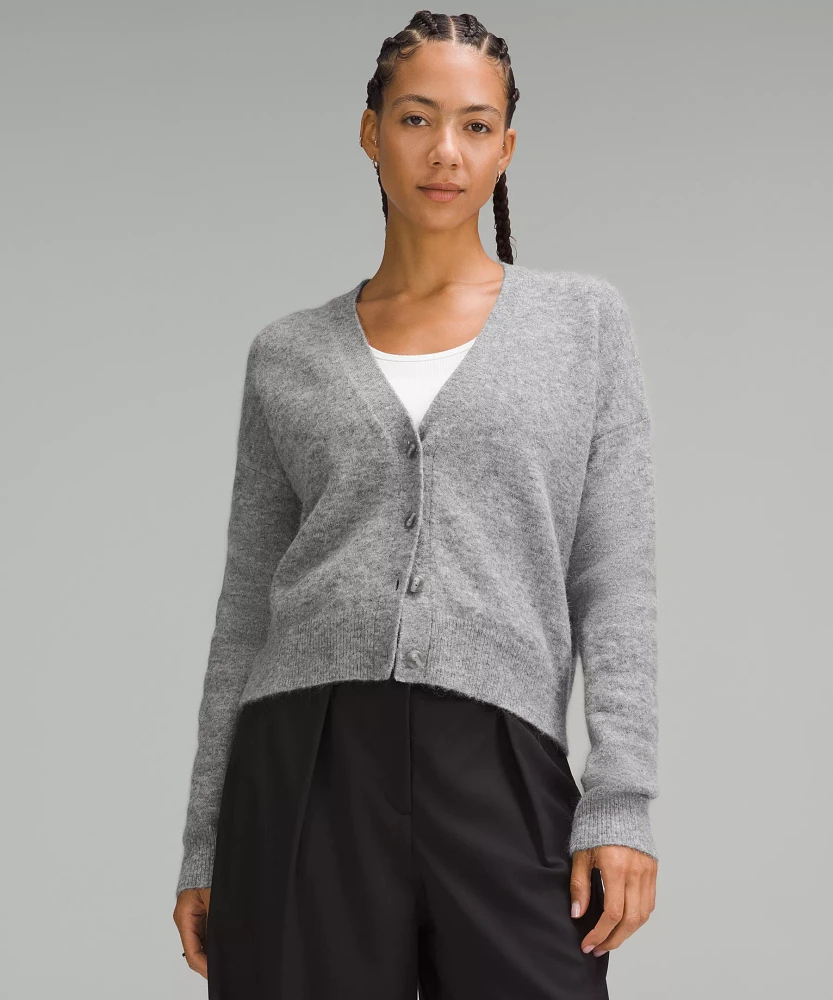 Women's Alpaca Wool-Blend Cardigan Sweater | Sweaters