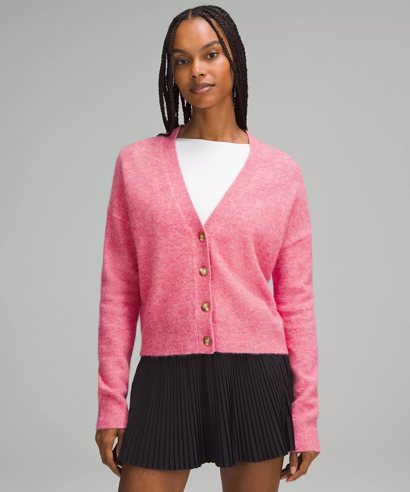 Women's Alpaca Wool-Blend Cardigan Sweater | Sweaters