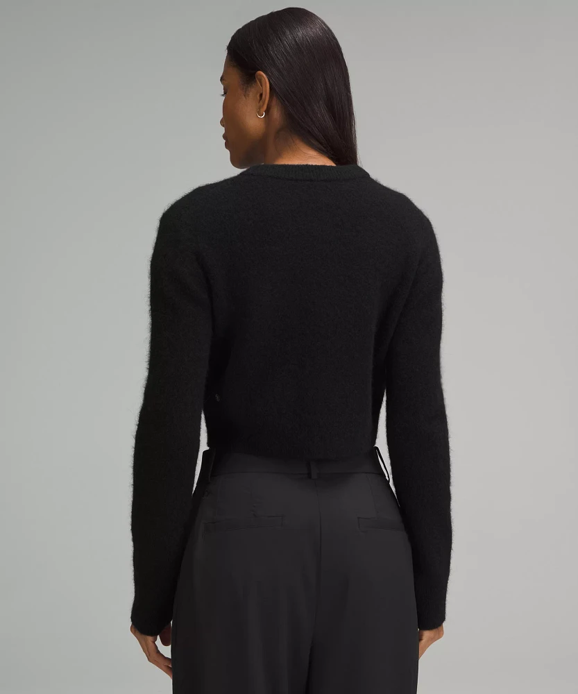 Alpaca Wool-Blend Cropped Sweater | Women's Sweaters