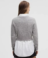 Alpaca Wool-Blend Cropped Sweater | Women's Sweaters