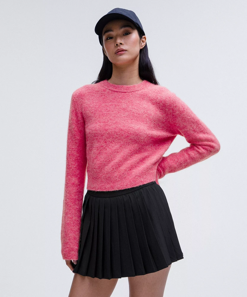 Alpaca Wool-Blend Cropped Sweater | Women's Sweaters