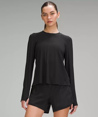 Mesh Panelled Running Long-Sleeve Shirt | Women's Long Sleeve Shirts