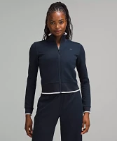 Textured Slim-Fit Track Jacket | Women's Coats & Jackets