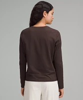 Organic Cotton Crewneck Long-Sleeve Shirt | Women's Long Sleeve Shirts