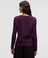 Organic Cotton Crewneck Long-Sleeve Shirt | Women's Long Sleeve Shirts