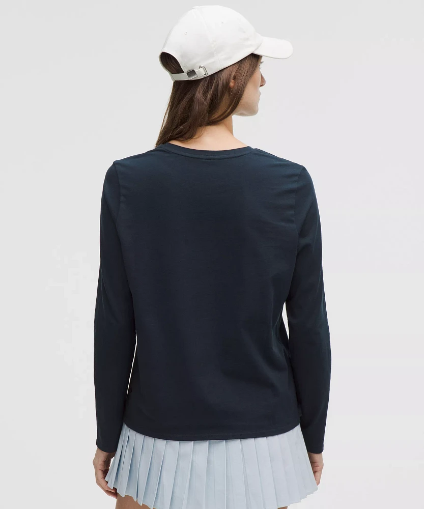 Organic Cotton Crewneck Long-Sleeve Shirt | Women's Long Sleeve Shirts