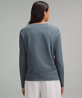 Organic Cotton Crewneck Long-Sleeve Shirt | Women's Long Sleeve Shirts