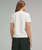 Organic Cotton Straight-Hem Crewneck T-Shirt | Women's Short Sleeve Shirts & Tee's