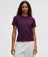 Organic Cotton Straight-Hem Crewneck T-Shirt | Women's Short Sleeve Shirts & Tee's