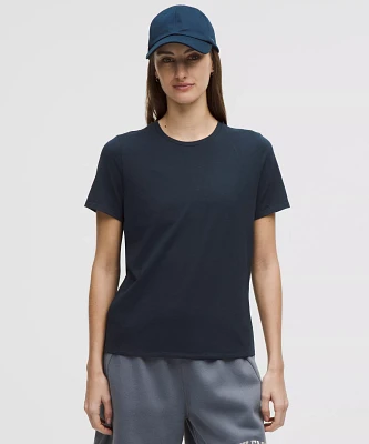 Organic Cotton Straight-Hem Crewneck T-Shirt | Women's Short Sleeve Shirts & Tee's