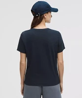 Organic Cotton Straight-Hem Crewneck T-Shirt | Women's Short Sleeve Shirts & Tee's