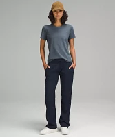 Organic Cotton Straight-Hem Crewneck T-Shirt | Women's Short Sleeve Shirts & Tee's