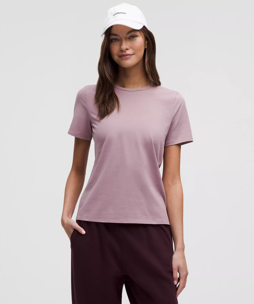 Organic Cotton Straight-Hem Crewneck T-Shirt | Women's Short Sleeve Shirts & Tee's