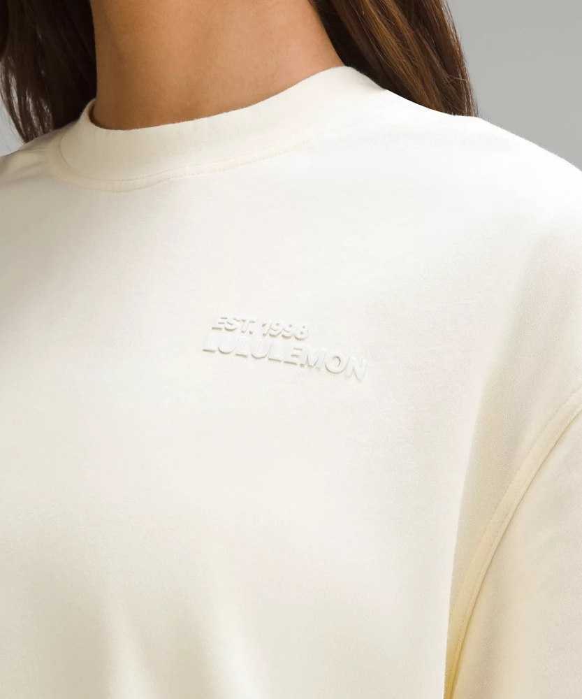 Brushed Heavyweight Cotton Crewneck T-Shirt | Women's Short Sleeve Shirts & Tee's
