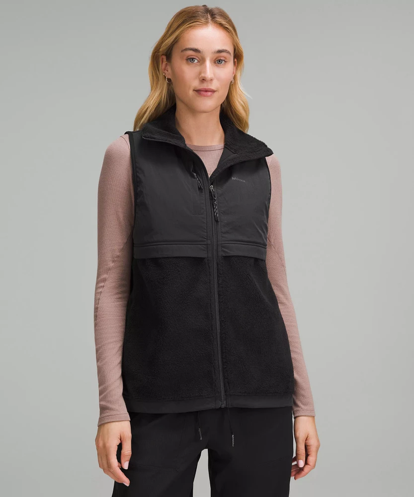 Cinch-Hem Fleece Vest | Women's Coats & Jackets