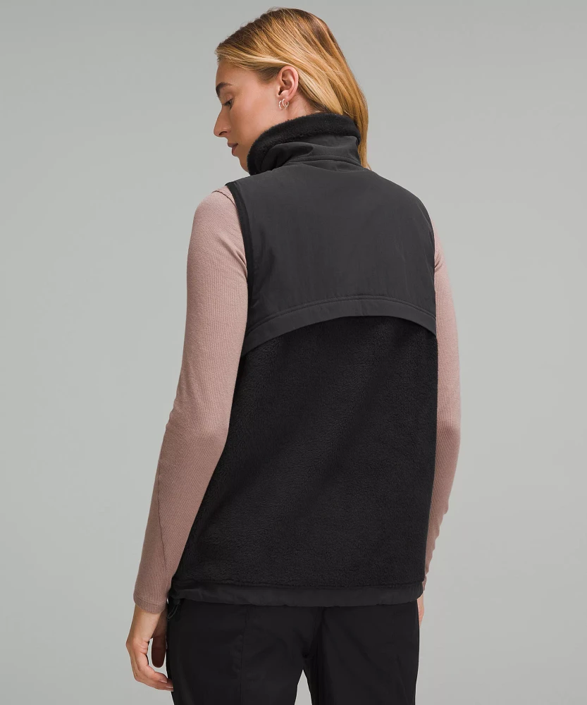 Cinch-Hem Fleece Vest | Women's Coats & Jackets