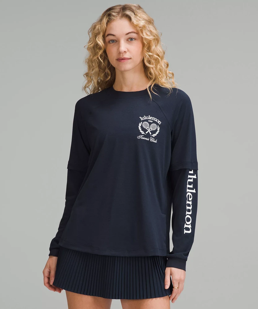 Layered Long-Sleeve T-Shirt *Tennis Club | Women's Short Sleeve Shirts & Tee's